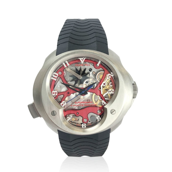 Franc Vila 35.TI.002 SuperSonico Titanium Red Lightium Dial Watch