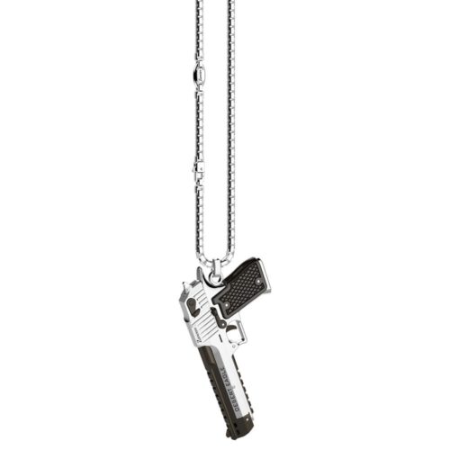 Zancan Sterling Silver Desert Eagle Pendant Necklace EXC500