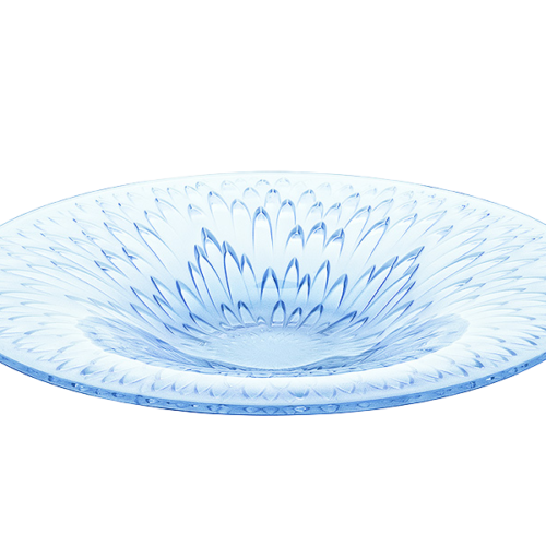 Flora Bella Blue Lavender Dichroic Bowl