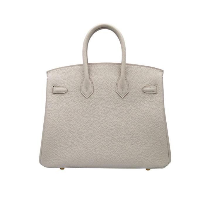 Hermes Birkin 25 Togo Gris Perle GHW Handbag, Y Stamp, 2020