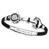 Zancan Kevlar Rope Anchor and Compass with Black Spinel Bracelet
