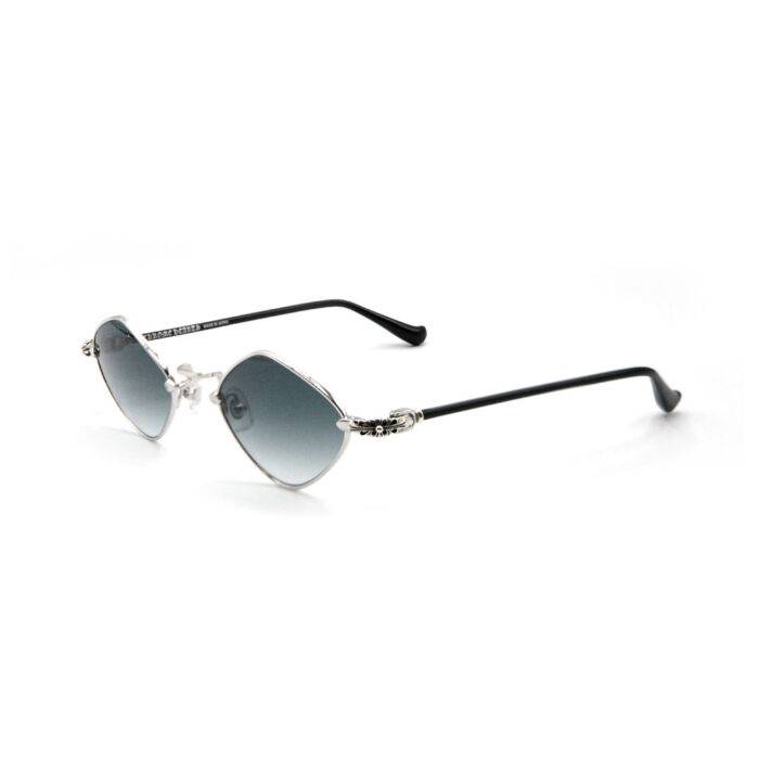 Chrome Hearts “Diamond Dog” Black and Silver Sunglasses