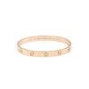 Authentic Cartier 18k Rose Gold Love Bracelet, Size 18 Box and Papers