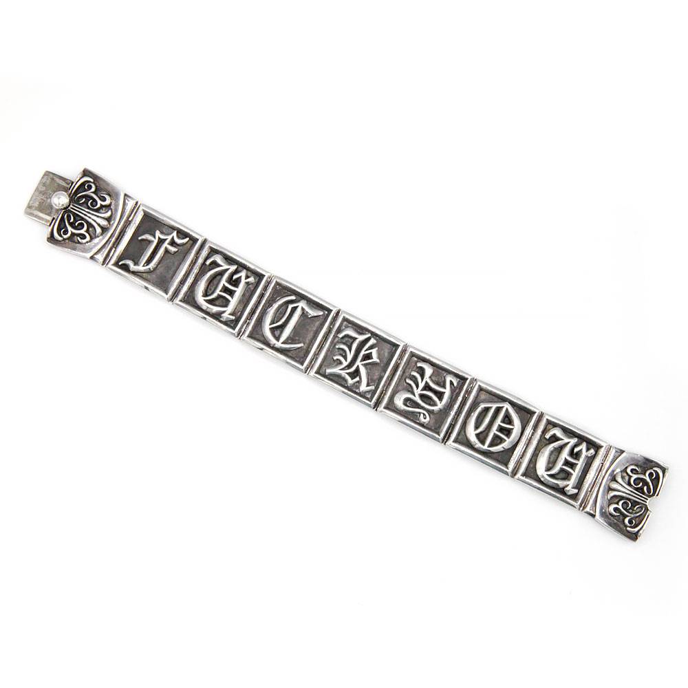 Vintage Chrome Hearts “F” You Sterling Silver Men’s Bracelet