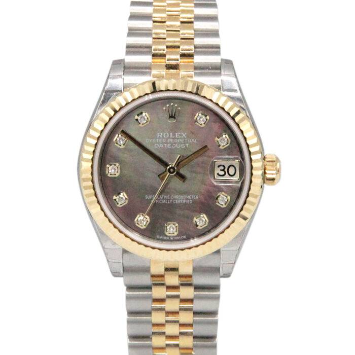 Rolex 278273 Datejust Tahitian Mother of Pearl Diamond 31mm Two Tone Ladies Watch