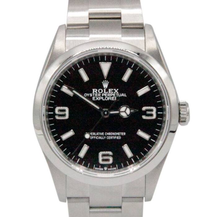 Rolex 124270 Explorer Black Dial 36mm Stainless Steel Watch with Card dated 2023