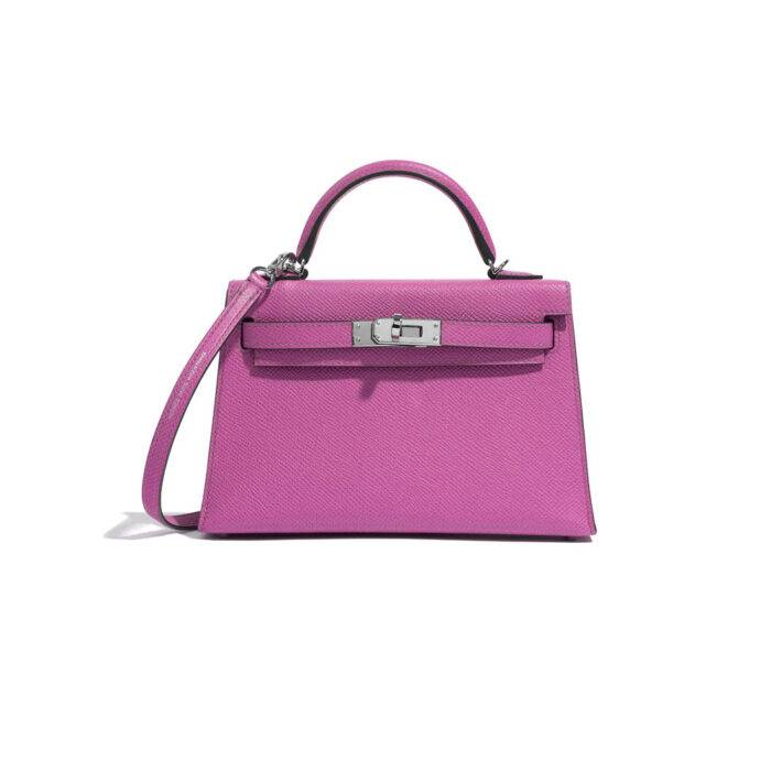 Hermes Mini Kelly 20 Epsom Magnolia Handbag, PHW 2018