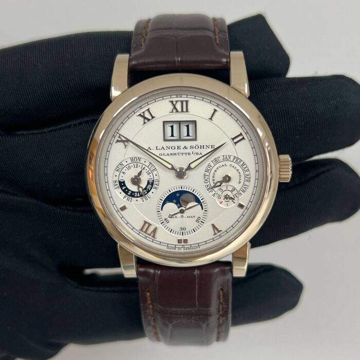 A. Lange & Sohne 310.050 E Langematik Perpetual 18k Honey Gold Watch BNP