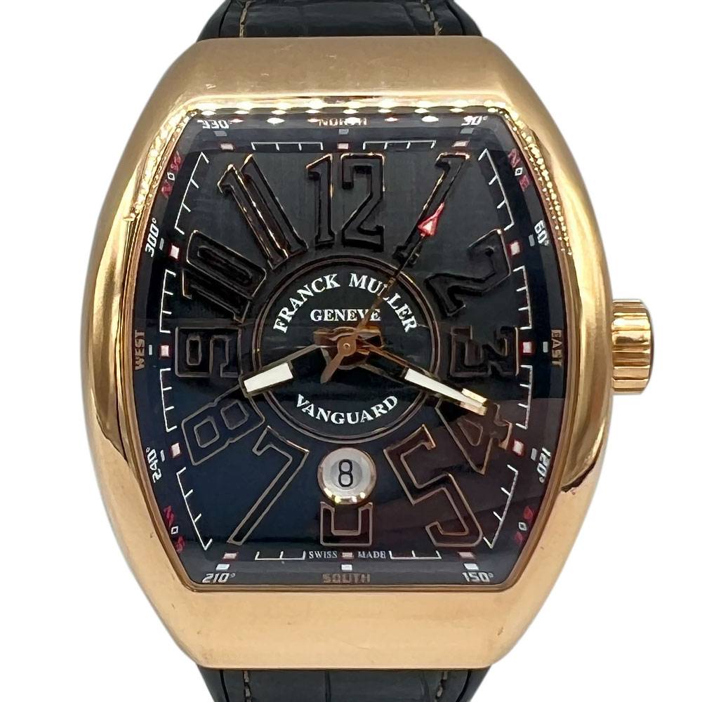Franck Muller Vanguard V 45 SC DT 18k Rose Gold Watch BNP