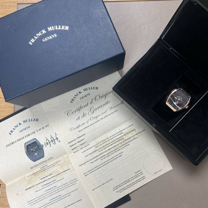 Franck Muller Vanguard V 45 SC DT 18k Rose Gold Watch BNP Franck Muller Vanguard V 45 SC DT 18k Rose Gold Watch BNP