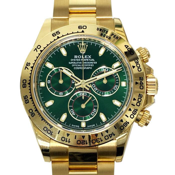 Rolex Daytona 116508 “John Mayer” 18k Yellow Gold Green Dial 40mm Watch Rolex Daytona 116508 “John Mayer” 18k Yellow Gold Green Dial 40mm Watch