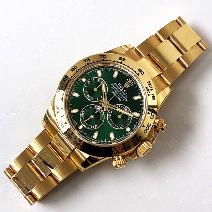Rolex Daytona 116508 “John Mayer” 18k Yellow Gold Green Dial 40mm Watch Rolex Daytona 116508 “John Mayer” 18k Yellow Gold Green Dial 40mm Watch