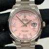 Rolex 128239 Day-Date 18k White Gold Pink Opal Diamond Roman 36mm Watch BNP 2020 Rolex 128239 Day-Date 18k White Gold Pink Opal Diamond Roman 36mm Watch BNP 2020