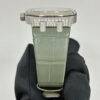 Audemars Piguet 15551BC.ZZ.D405CR.01 Royal Oak Green Dial Diamond Bezel 37mm Watch