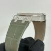 Audemars Piguet 15551BC.ZZ.D405CR.01 Royal Oak Green Dial Diamond Bezel 37mm Watch