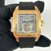 Cartier W2020019 Santos 100 Flying Tourbillon 18k Pink Gold LE Watch