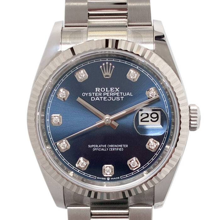 Rolex 126234 Datejust Blue Diamond Dial 36mm Stainless Steel Oyster Watch 2025 Rolex 126234 Datejust Blue Diamond Dial 36mm Stainless Steel Oyster Watch 2025