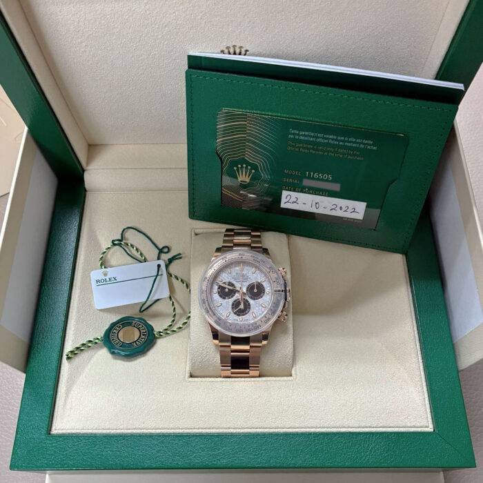 Rolex 116505 Daytona Meteorite Dial Everose Gold 40mm Watch BNP 2022