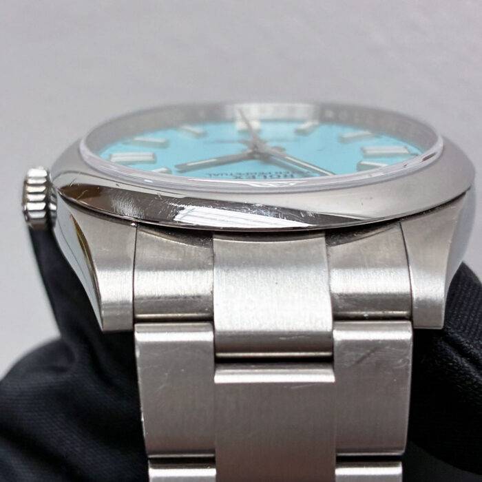 Rolex 124300 Oyster Perpetual Aftermarket “Tiffany Blue Dial” 41mm Watch