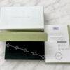 Van Cleef & Arpels Vintage Alhambra 5 Motif Blue Pietersite 18k WG Bracelet