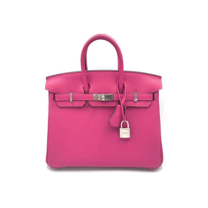 Hermes Birkin 25 Togo Rose Mexico Handbag, PHW in Box 2026