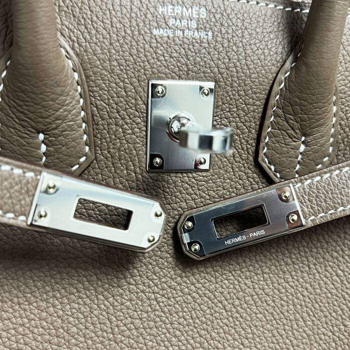 Hermes Birkin 25 Etoupe Togo Palladium Hardware Handbag 2026 in Box